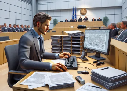 Bild som illustrerar Protokollförare-domstol