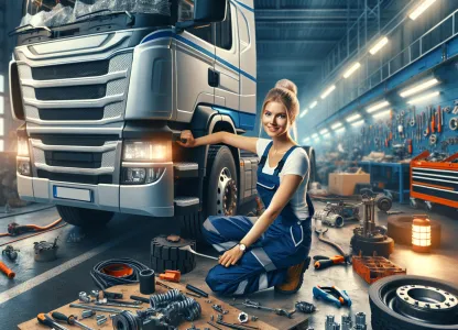 Image that illustrates Truck Mechanic: Salary and Job Description