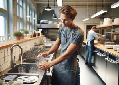 Image that illustrates Salary and Work for Dishwashers