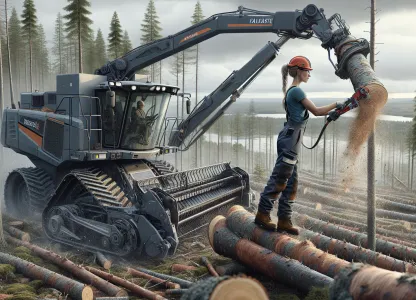 Image that illustrates Occupational Profile: Harvester Operator in Forestry