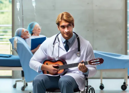 Bild som illustrerar Musikterapeut