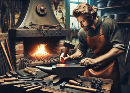 Image that illustrates Salary and Work as a Blacksmith