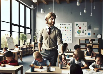 Bild som illustrerar Montessorilärare-grundskola