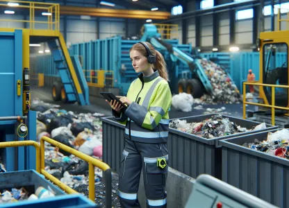 Image that illustrates Working as a Fuel Receiver at a Recycling Station