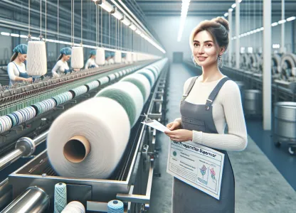 Image that illustrates Production Supervisor in Yarn Processing: Job Role and Responsibilities