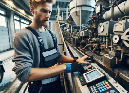 Bild som illustrerar Asfaltverksskötare-asfaltframställning