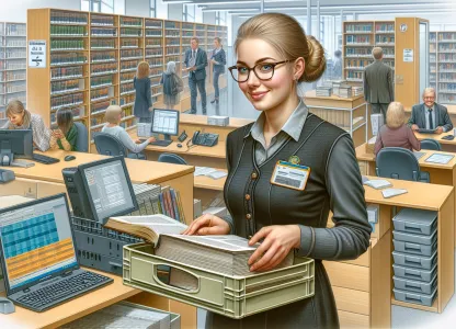 Bild som illustrerar Bibliotekskontorist