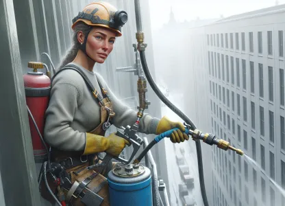 Bild som illustrerar Blästrare-fasadrengöring