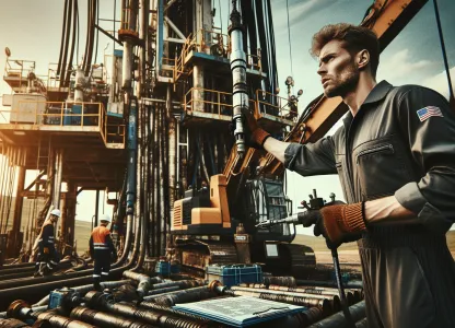 Bild som illustrerar Borrledare-petroleumutvinning