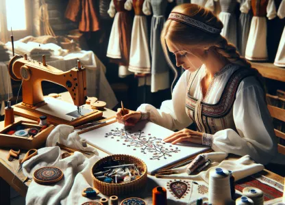 Bild som illustrerar Brodör-hantverk