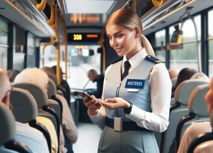 Image that illustrates Bus Attendant: A Profession with Variety and Responsibility