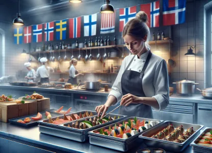 Bild som illustrerar Cateringarbetare-matlagning