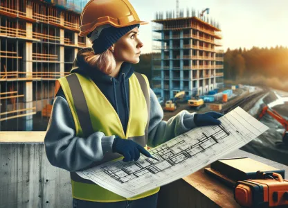 Image that illustrates Salary and working conditions for Civil Engineer in Construction