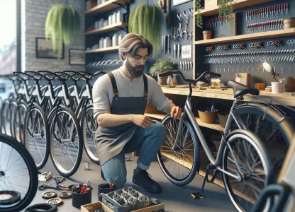 Image that illustrates Bike Rental Attendant: A Moving Profession