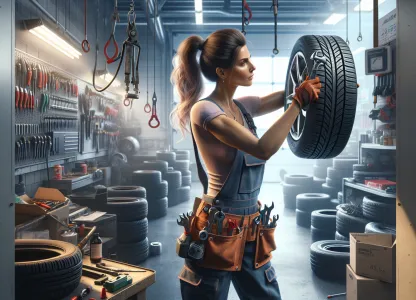 Bild som illustrerar Däckbytare