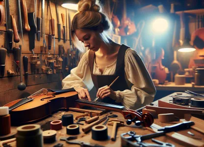 Image that illustrates What does it mean to work as a Luthier?