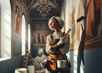 Image that illustrates Salary and Working Conditions for Decorative Painters, Construction