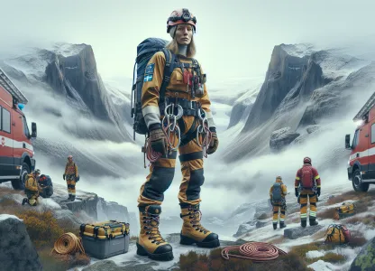 Image that illustrates Mountain Rescue Worker: A Vital Profession in Sweden's Mountainous Regions