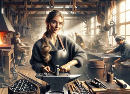 Image that illustrates What Does It Mean to Work as a Blacksmith?