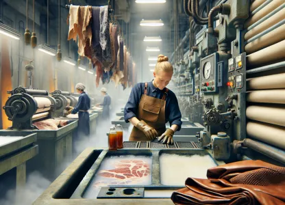 Bild som illustrerar Kalkhusarbetare-garveri