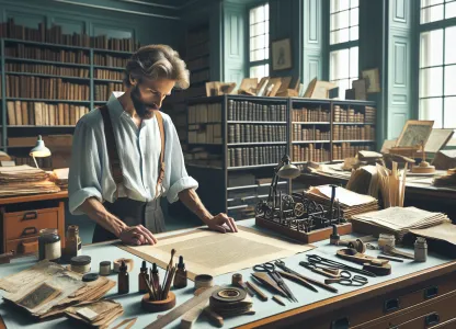 Image that illustrates Working as a Paper Conservator