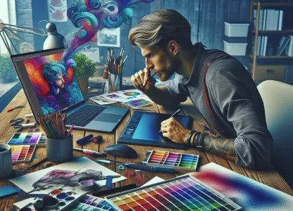 Image that illustrates What Does it Mean to Work as a Graphic Artist?