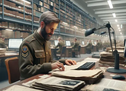 Bild som illustrerar Krigsarkivarie