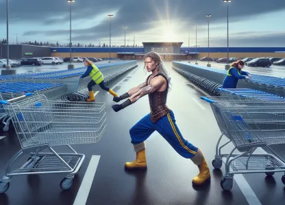 Bild som illustrerar Kundvagnsuppsamlare