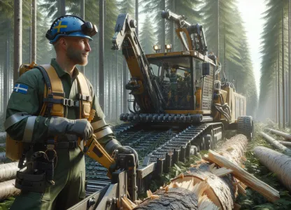 Image that illustrates Salary and work as a Machine Operator in Forestry