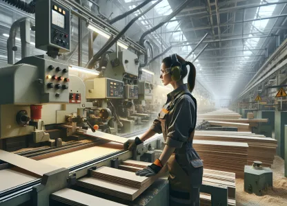 Bild som illustrerar Maskinförare-träfiberskivor