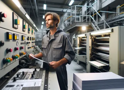 Bild som illustrerar Maskinoperatör-tryckeri