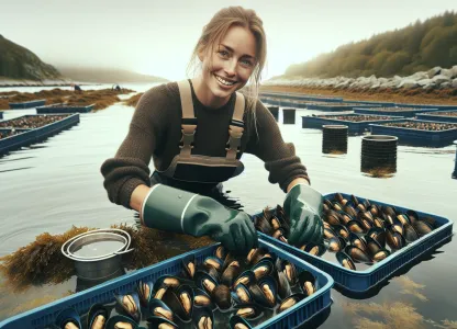 Image that illustrates Salary and Work for Mussel Farmers