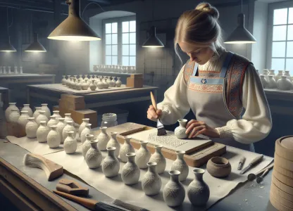 Image that illustrates Porcelain Stamper: An Artisan Craft with Precision and History