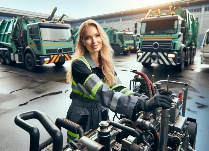 Bild som illustrerar Renhållningsmaskinförare