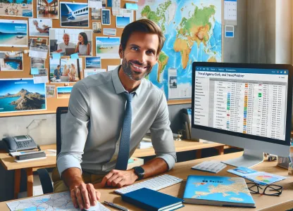 Bild som illustrerar Resebyråtjänsteman-reseproducent