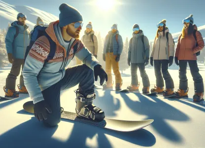 Bild som illustrerar Snowboardinstruktör-friskvård