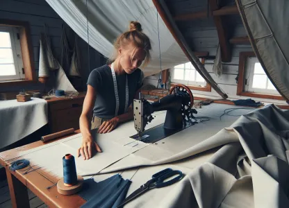 Image that illustrates Working as a Sailmaker in Sailmaking