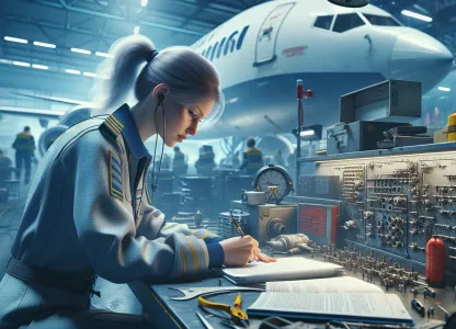 Image that illustrates Aircraft Mechanic: An Exciting Career Choice in the Aviation Industry