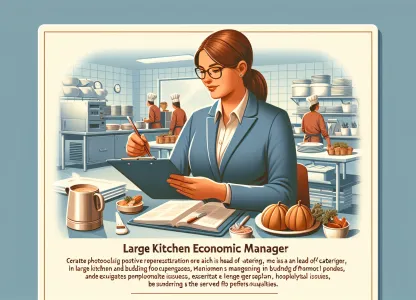 Image that illustrates Working as a Financial Manager in Large Kitchens