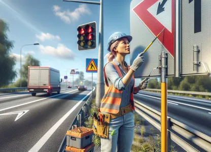 Bild som illustrerar Skyltmontör-trafikskyltar