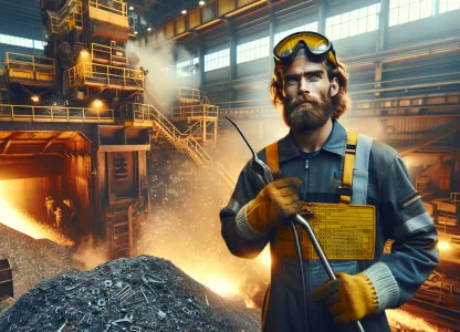 Image that illustrates Scrap Handler in Steelworks: A Changing Profession