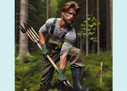 Bild som illustrerar Skogsarbetare-plantering
