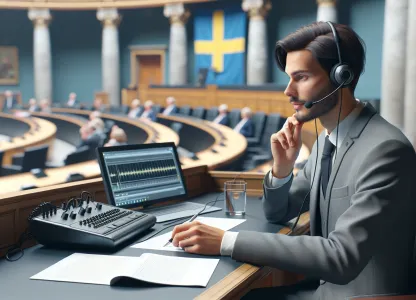 Bild som illustrerar Riksdagsstenograf