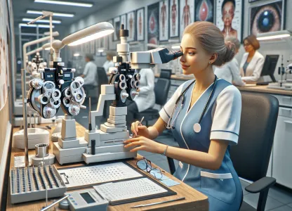 Bild som illustrerar ögonsjuksköterska