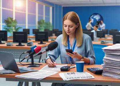 Bild som illustrerar Nyhetsjournalist