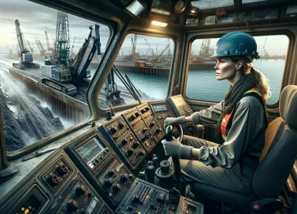 Bild som illustrerar Muddringsmaskinförare