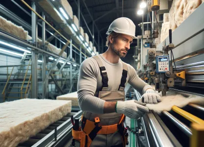 Bild som illustrerar Mineralullsarbetare-tillverkning