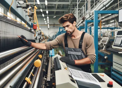 Bild som illustrerar Maskinoperatör-vävning-och-stickning