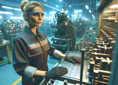 Bild som illustrerar Maskinoperatör-fonogramtillverkning