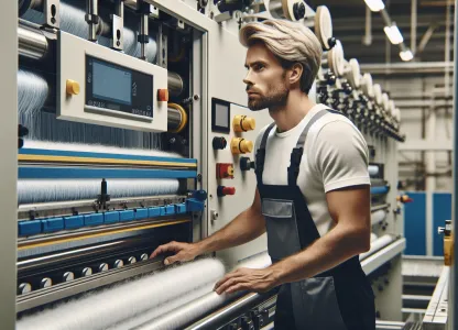 Bild som illustrerar Maskinoperatör-fiberväv